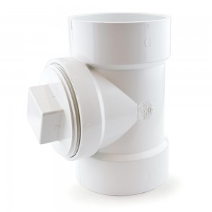 PVC DWV Cleanout Tees